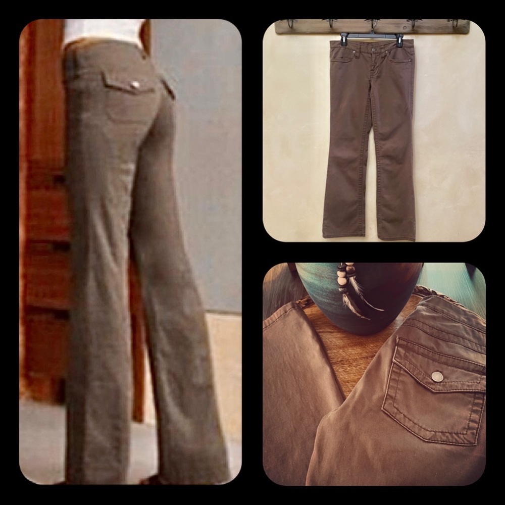 🤙🏻3/$50 LONDON JEAN Victoria’s Secret Brown Cotton Fit & Flare 4-Pocket Jean-6